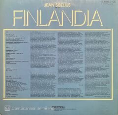 Jean Sibelius Finlandia LP Plak