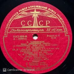 Tchaikovsky Swan Lake Ballet LP Plak