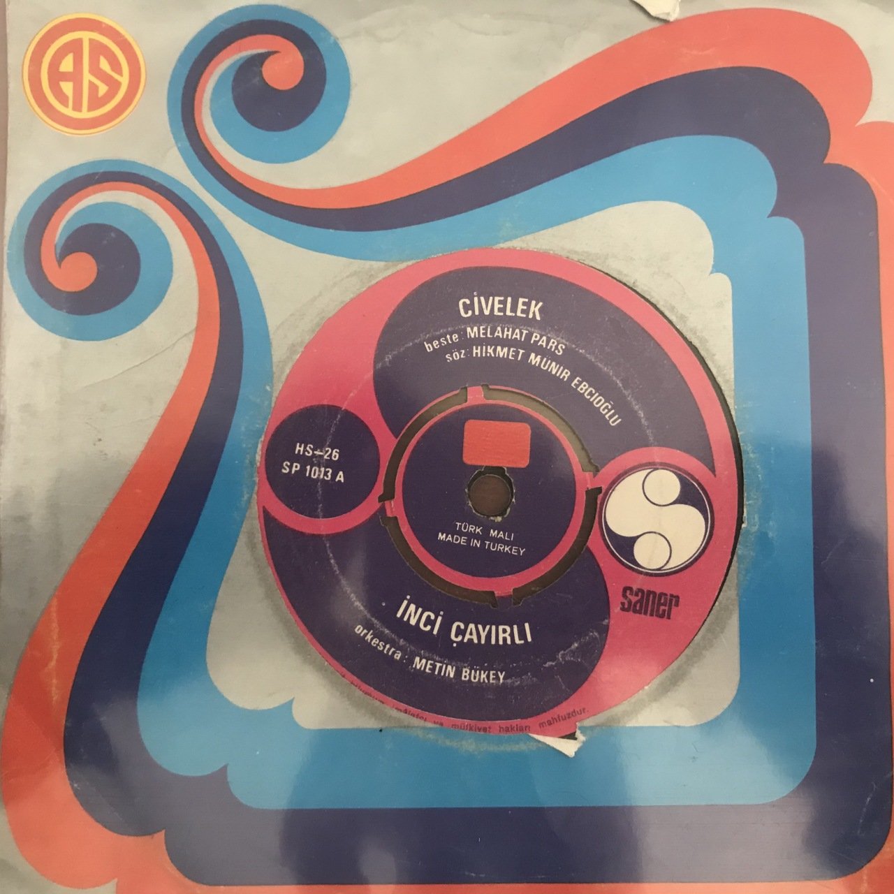 İnci Çayırlı Civelek 45lik Plak