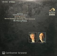 Artur Rubinstein Beethoven Emperor Concerto LP Plak