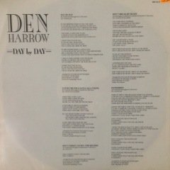 Den Harrow Day By Day LP Plak