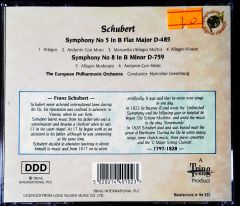 Schubert Symphny no 5, Symphony No 8 CD