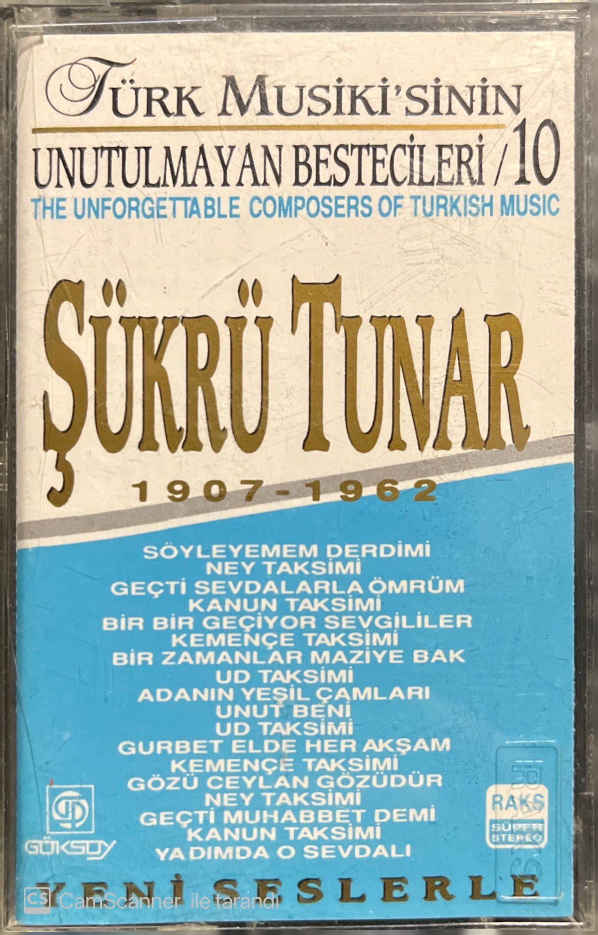 Şükrü Tunar 1907 -1962 Kaset
