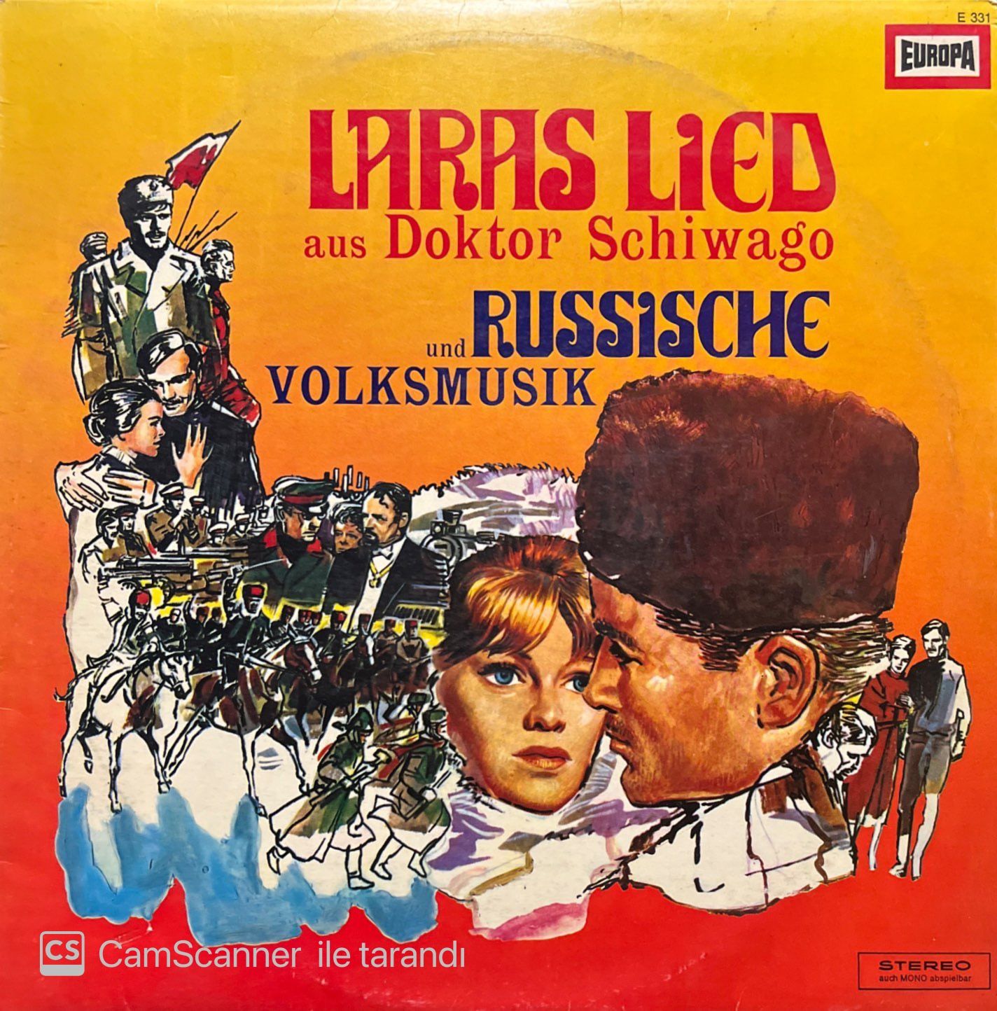 Laras Lied Aus Doktor Schiwago LP Plak