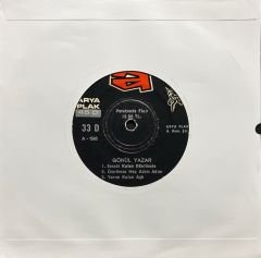 Gönül Yazar Mini Lp 6 Şarkı Gökyüzünde Yalnız Gezen Yıldızlar 45lik Plak
