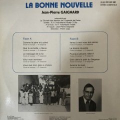 Jean Pierre Gaignard La Bonne Nouvelle LP Plak