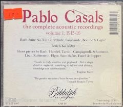 Pablo Casals The Complete Acoustic Recordings Volume 1 CD