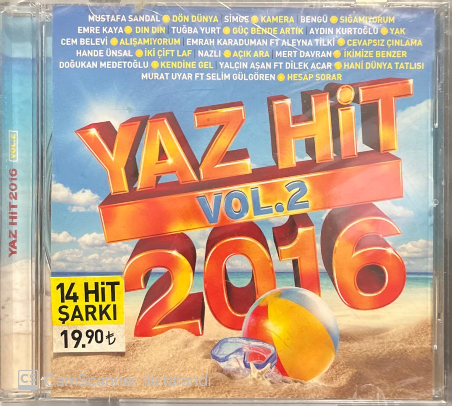 Yaz Hit 2016 Vol.2 Açılmamış Jelatininde CD