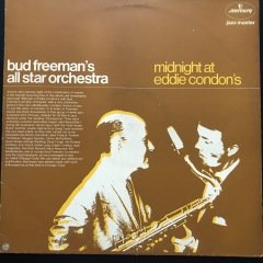 Bud Freeman's All Star Orchestra Midnight At Eddie Condon's LP Jazz Plak