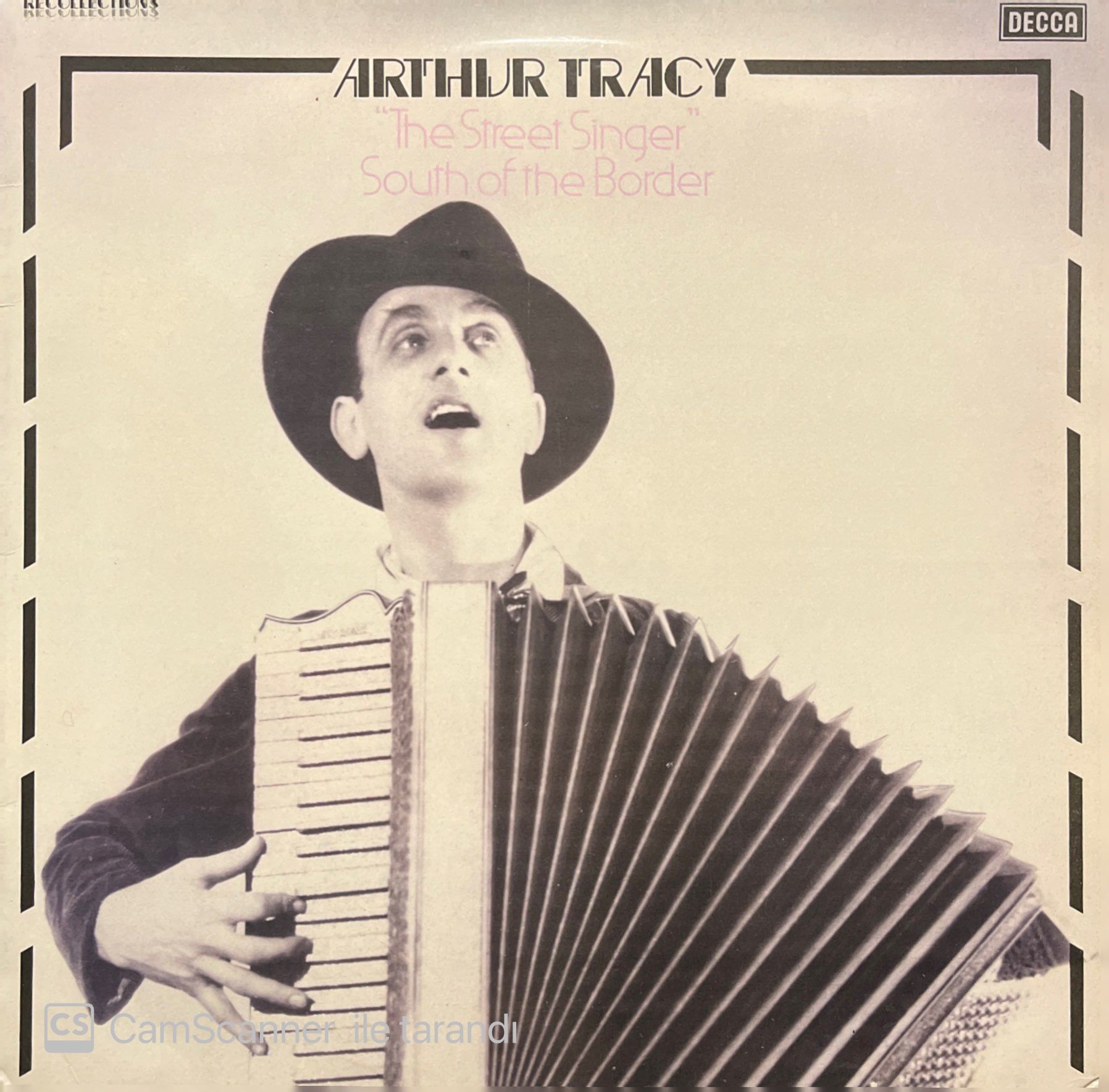 Arthur Tracy ''The Street Singer'' South Of The Border LP Plak
