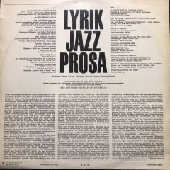 Lyrik Jazz Prosa LP Jazz Plak