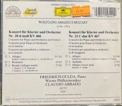 Wolfgang Amadeus Mozart Klavierkonzerte Nr.20&21 CD
