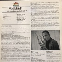 Miles Davis 1954 The Masterpieces LP Jazz Plak