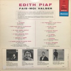 Edith Piaf Fais Moi Valser LP Plak