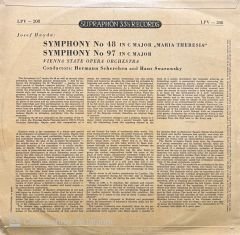 Haydn Abschieds Symphony No 48 LP Plak