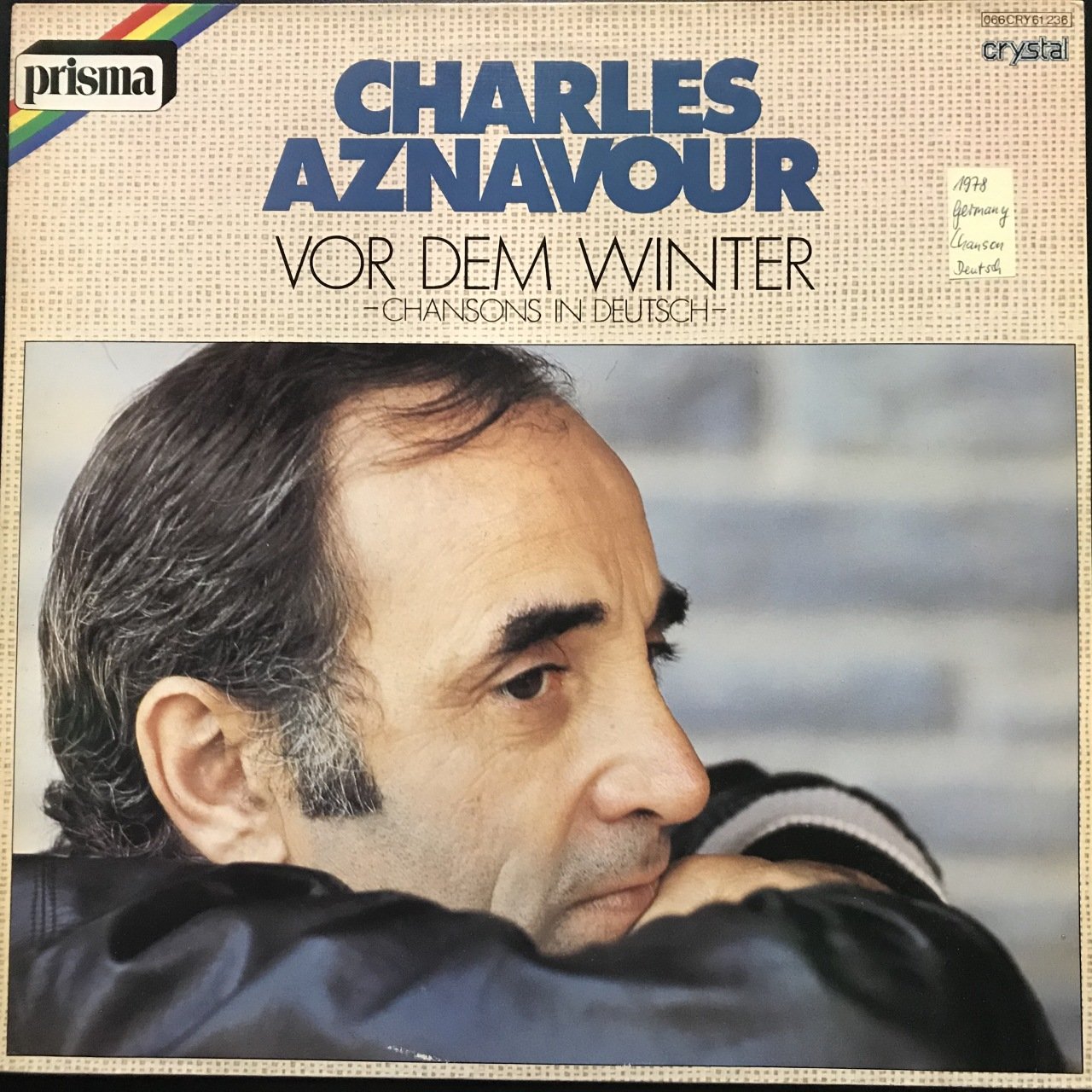 Charles Aznavour Wor Dem Winter LP Plak