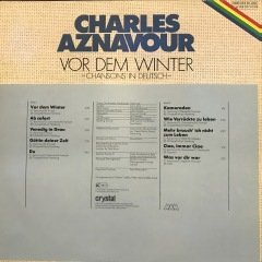 Charles Aznavour Wor Dem Winter LP Plak