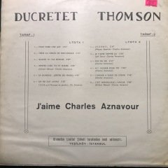 Charles Aznavour Ducretet Thomson LP Plak