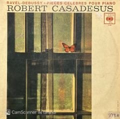 Robert Casadesus Ravel Debussy LP Plak