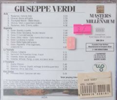 Giuseppe Verdi Aida Masters Of The Millennium CD
