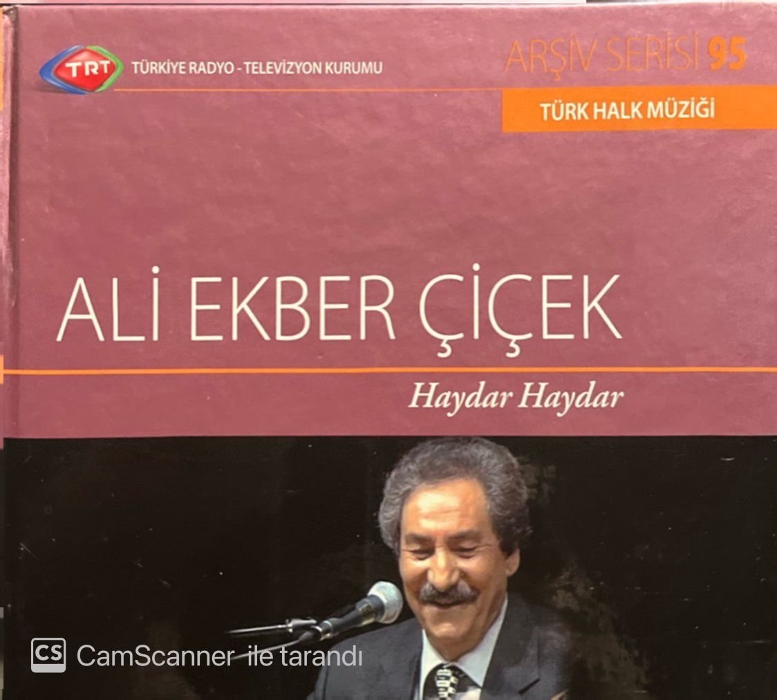 TRT Arşiv Serisi 95 Ali Ekber Çiçek Haydar Haydar CD