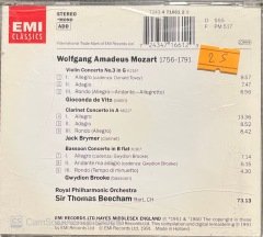 Mozart Sir Thomas Beecham CD