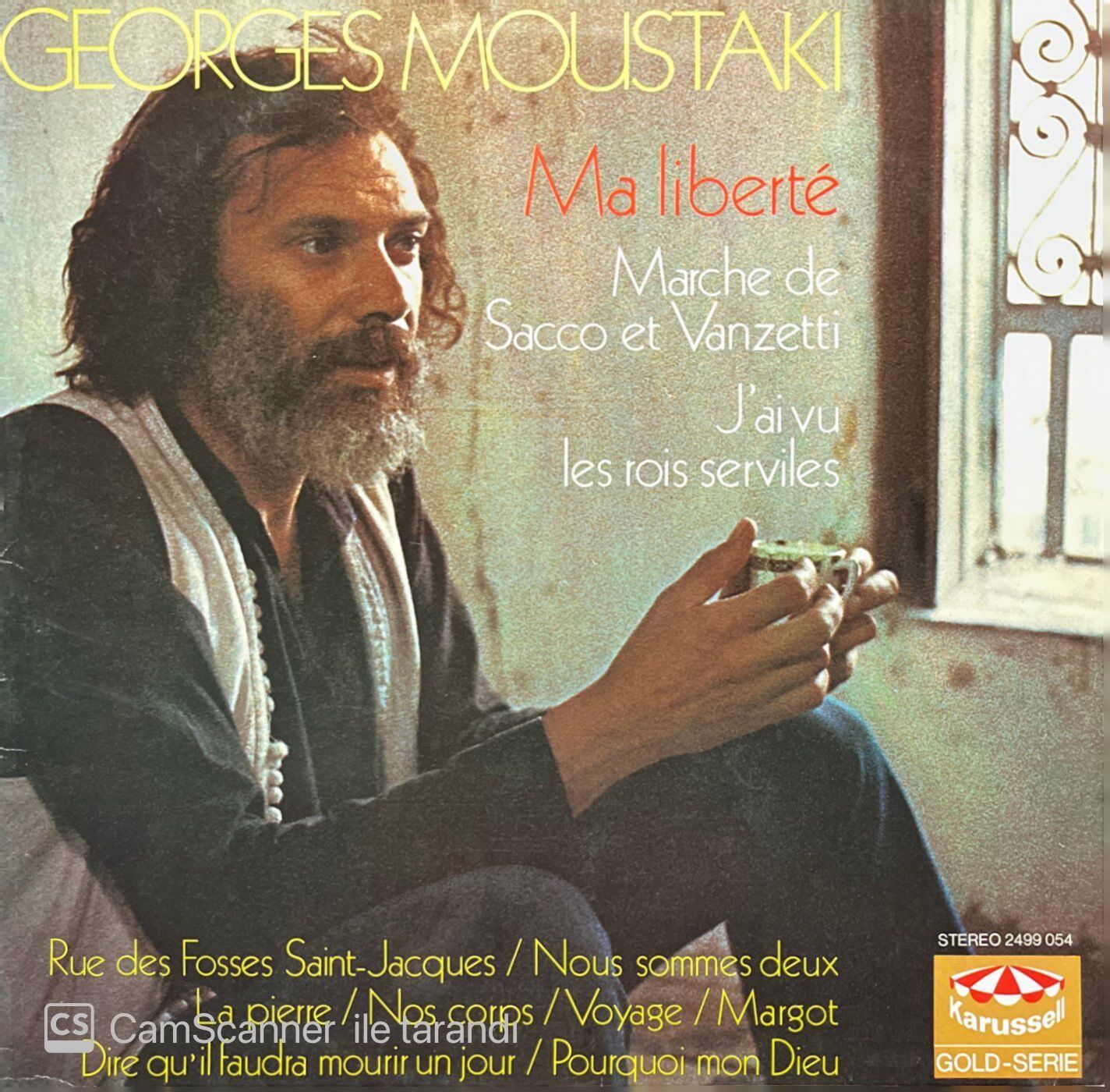 Georges Moustaki Ma Liberte LP Plak