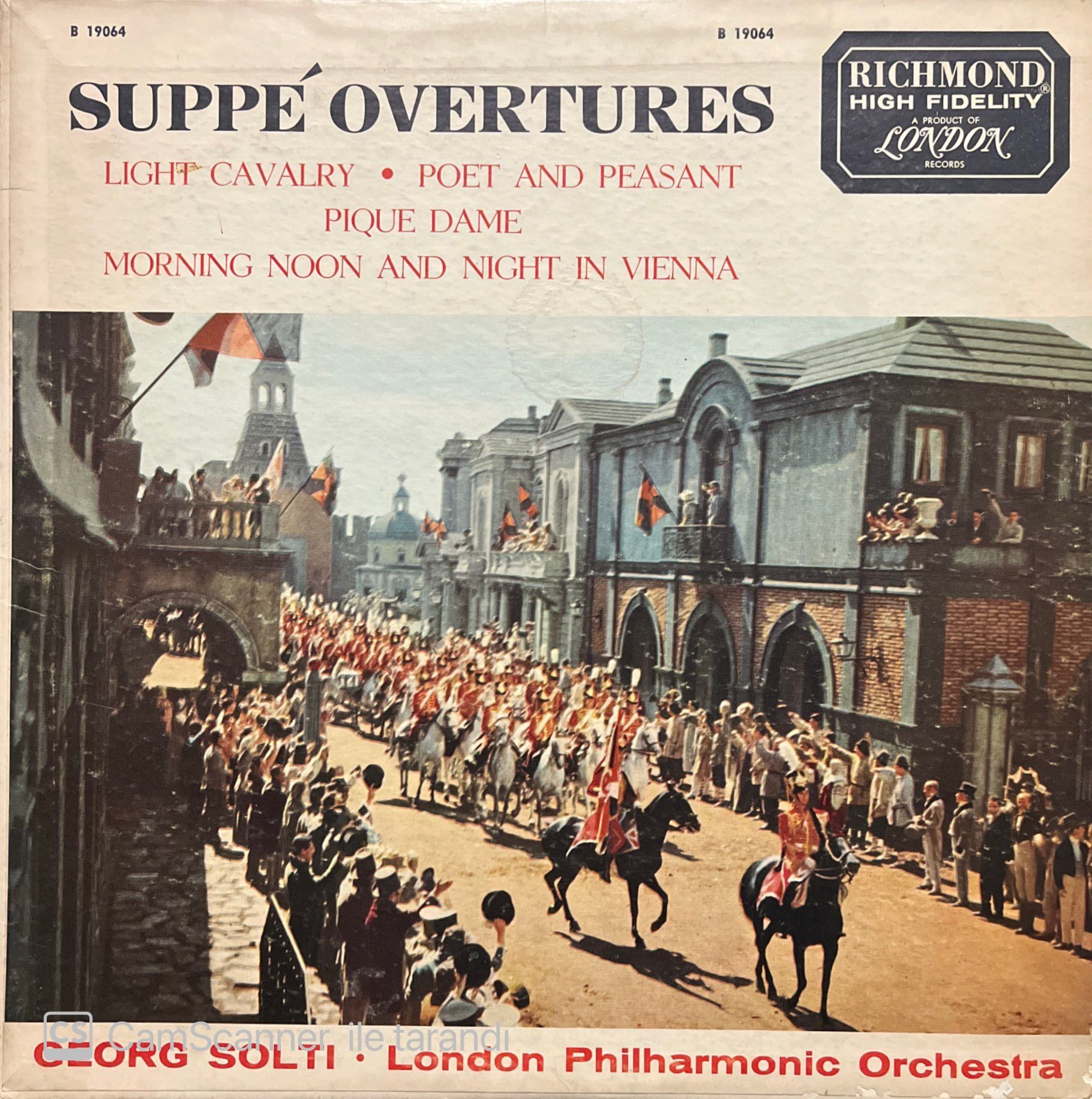 Suppe Overtures LP Plak
