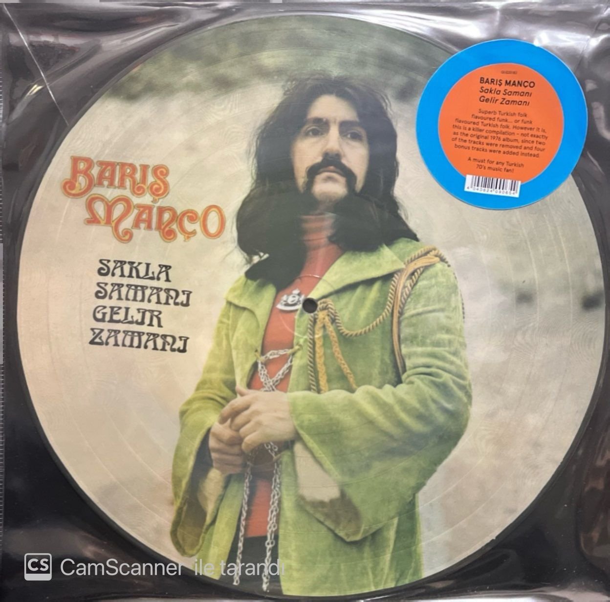 Barış Manço Sakla Samanı Gelir Zamanı Guerszen Baskı Picture Disk LP Plak