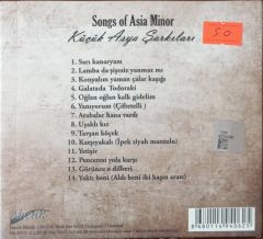 Songs Of Asia Minor Küçük Asya Şarkıları Gamze Canyurt CD