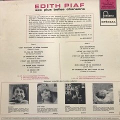 Edith Piaf Ses Plus Belles Chanson LP Plak