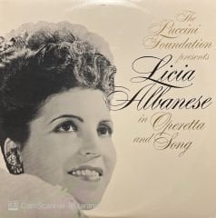 Licia Albanese Operetta And Songs LP Plak