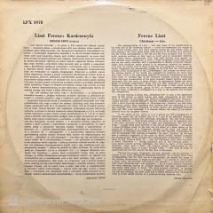 Liszt Karacsonyfa LP Plak