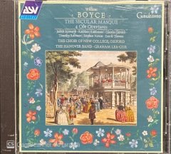 William Boyce The Secular Masque 4 Ode Overtures CD