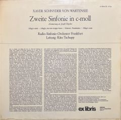 Xaver Schnyder Von Wartensee Zweite Sinfonie S-Moll LP Plak