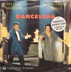 Freddie Mercury Montserrat Barcelona 45lik Plak