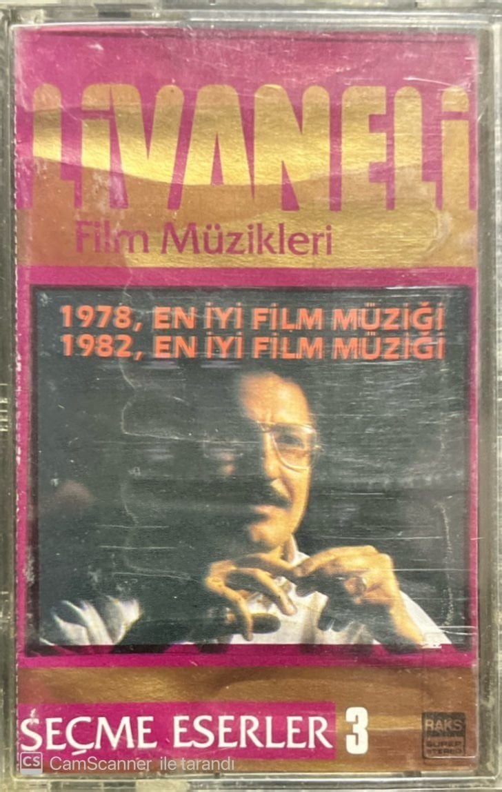 Zülfü Livaneli Film Müzikleri Seçme Eserler 3 Kaset