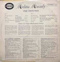 Melitta Mouszely Madame Butterfly LP Plak