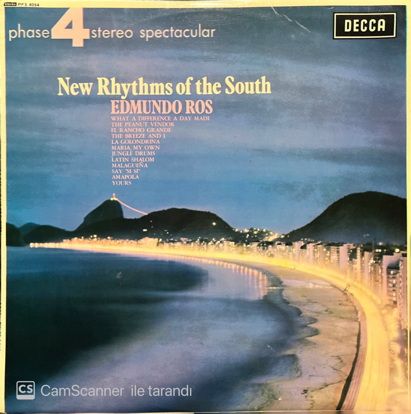 Edmundo Ros & His Orchestra New Rhythms Of The South LP Plak