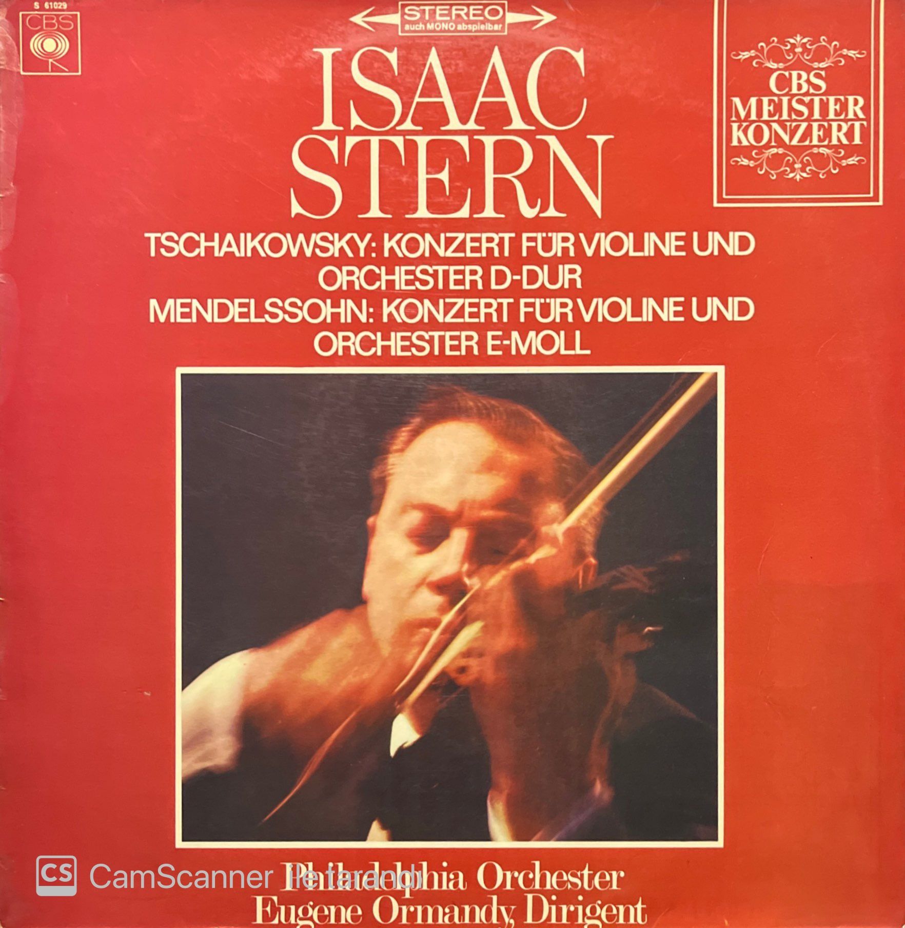 Isaac Stern Tchaikowsky Mendhelsohn LP Plak