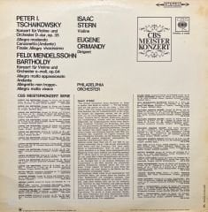 Isaac Stern Tchaikowsky Mendhelsohn LP Plak