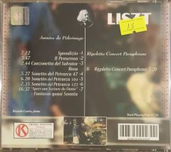 Franz Liszt Annees De Pelerinage CD