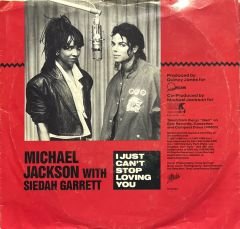Michael Jackson I Just Can't Stop Loving You - Baby Be Mine 45lik Plak