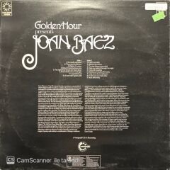 Joan Baez Golden Hour Presents LP Plak