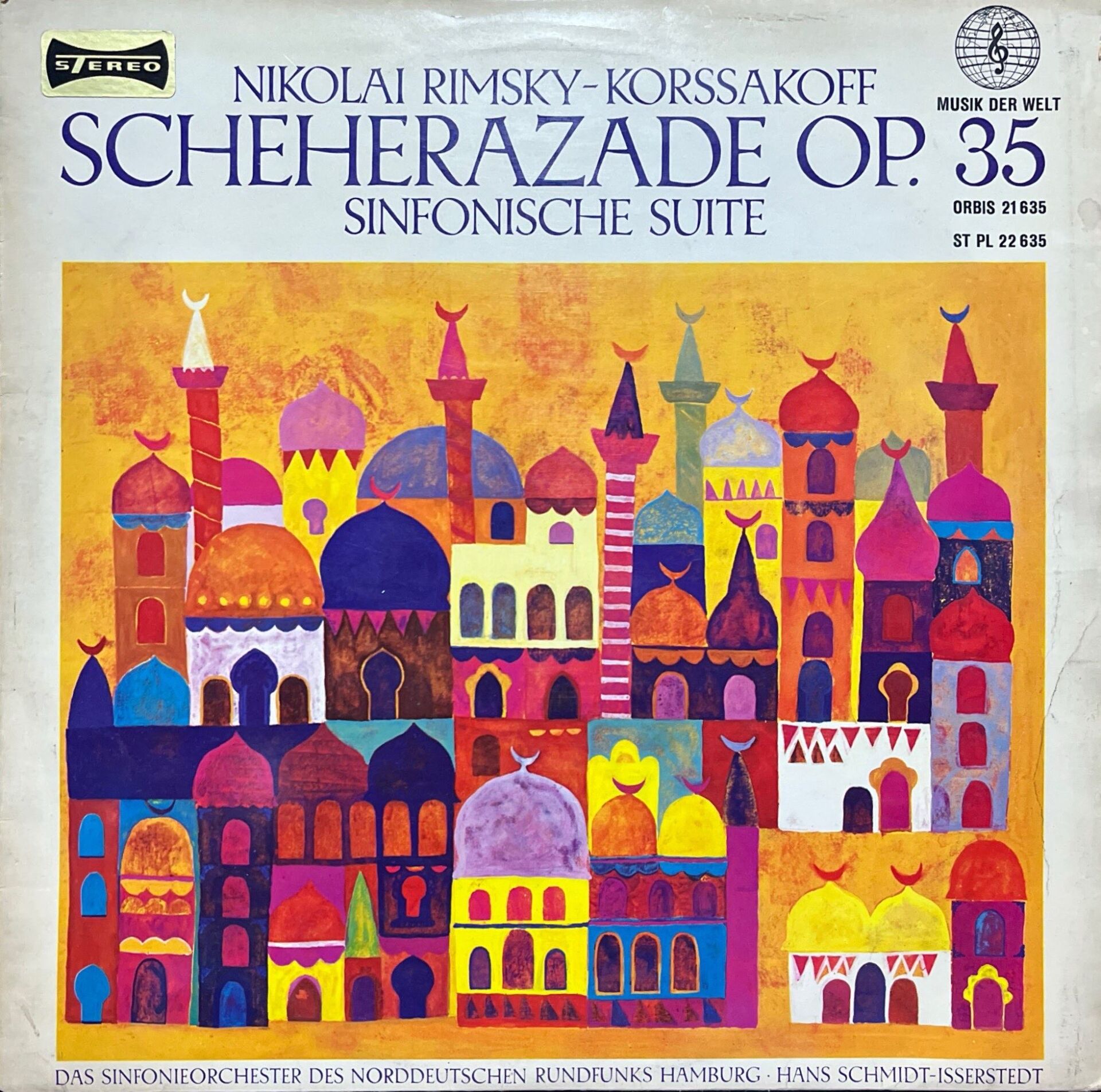 Nikolai Rimsky Korssakoff Scheherazade Op. 35 LP Plak