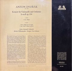 Anton Dvorak Konzert Für Violencello LP Plak
