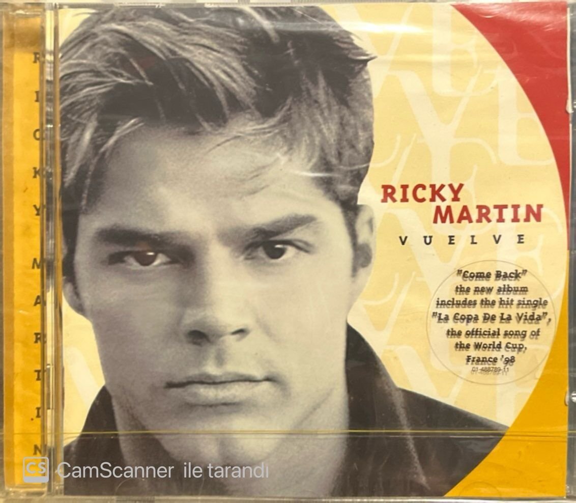 Ricky Martin Vuelve Açılmamış Jelatininde CD