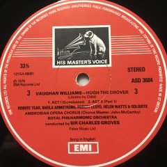 Vaughan Williams Hugh The Drover 2 LP Klasik Box Set Plak