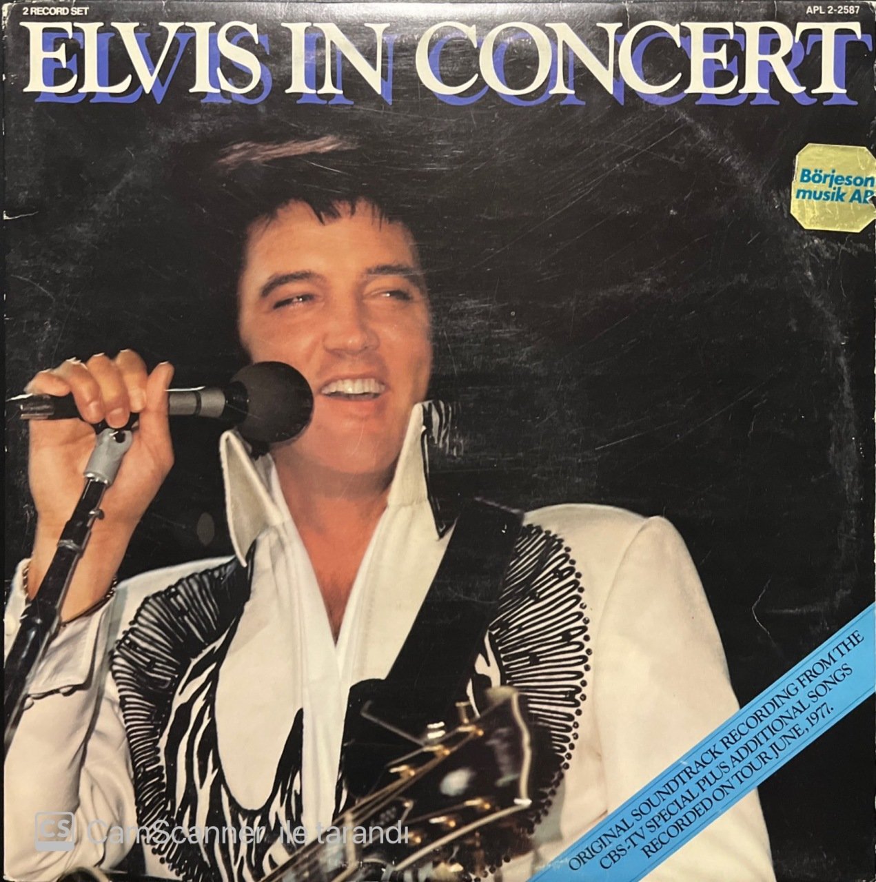 Elvis Presley Elvis In Concert Double LP Plak