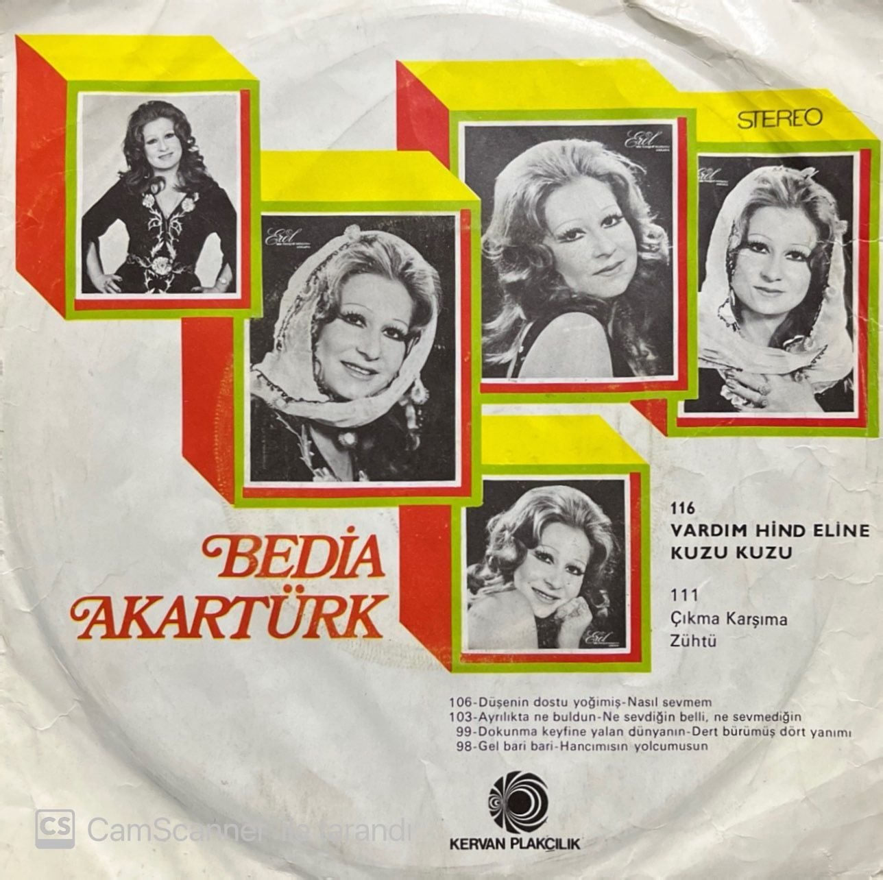 Bedia Akartürk Zühtü 45lik Plak